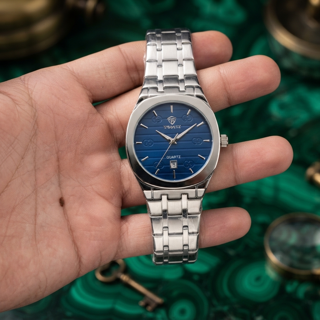 Men’s Stainless Steel Quartz Watch Elegant Durable Timepiece With Stainless Steel Strap And Detailed Dial For Daily And Formal Wear view 3
