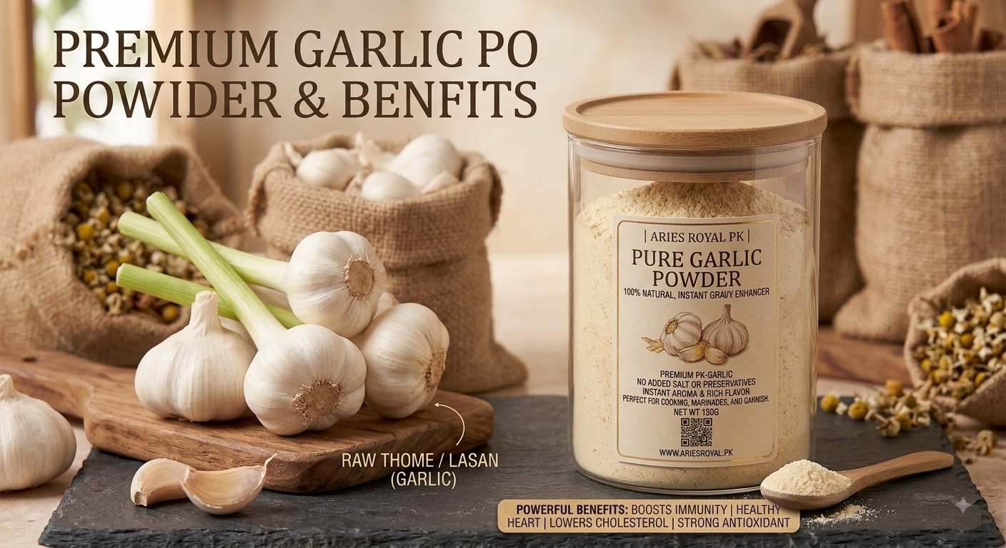 Garlic Lehsan Powder 100% Pure & Organic | Natural Cooking Essential & Flavor Booster