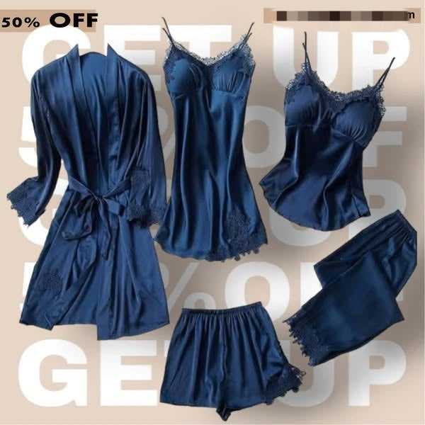 Silk Jersey 5 Piece Nighty Dress view 5