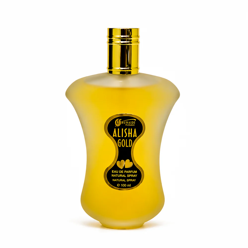 Alisha Gold Perfumes By Hunaidi - Signature Fragrance Accessory Designed For Scent Enhancement And Daily Grooming Routine - 100ML
