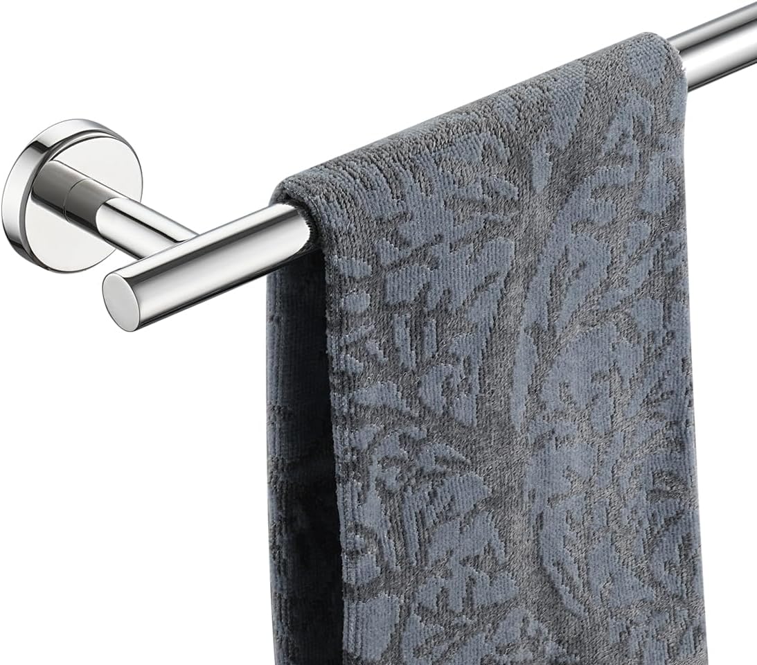 Stainless Steel Wall Mounted Towel Rail | Durable Rust Resistant Bathroom Organizer view 3