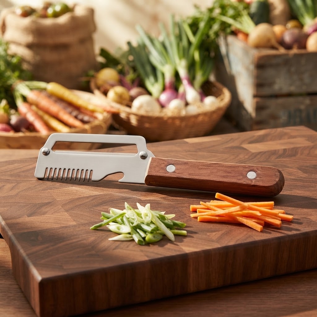 Multi-Functional Wooden Handle Kitchen Peeler Set view 3