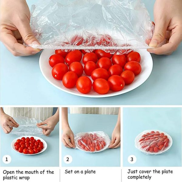 Pack Of 2 Reusable Elastic Food Storage Covers - Fruit and Bowl Seal Bags view 3