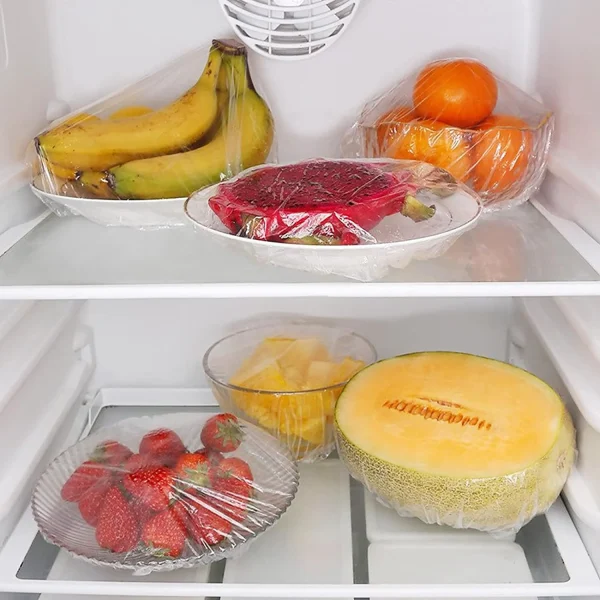 Pack Of 2 Reusable Elastic Food Storage Covers - Fruit and Bowl Seal Bags view 2