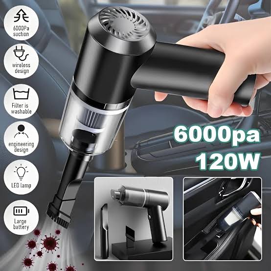 3-in-1 Portable Cordless Vacuum Cleaner | Compact Handheld Dust Cleaner view 2