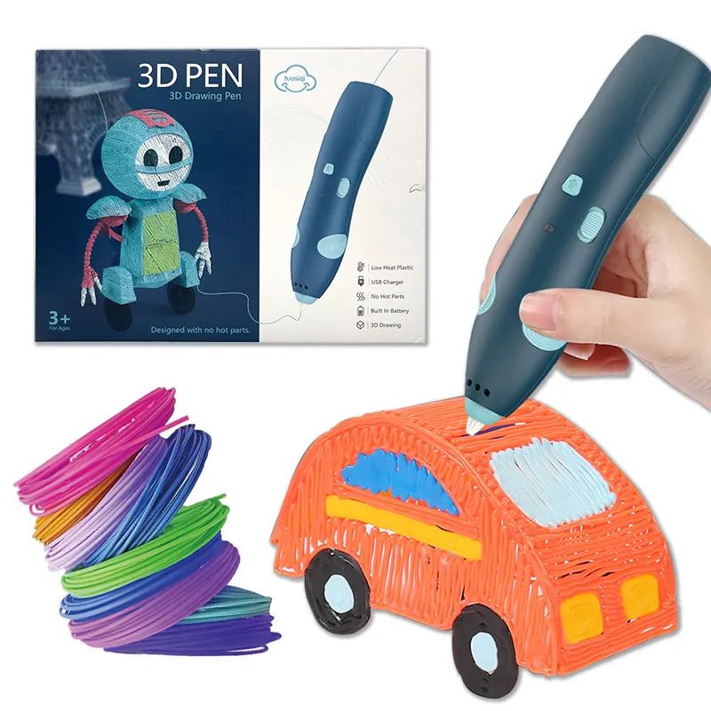 3 D Printing Pen For Kids Creative Education Art And Crafts Safe Filament Three D Pen Drawing Printer view 3