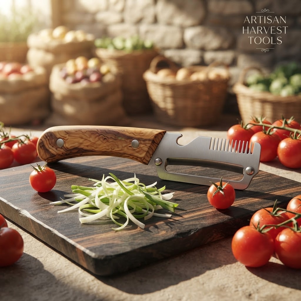 Multi-Functional Wooden Handle Kitchen Peeler Set view 2