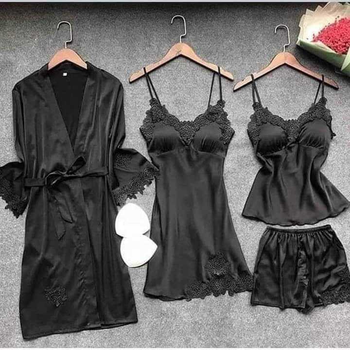 Silk Jersey 5 Piece Nighty Dress