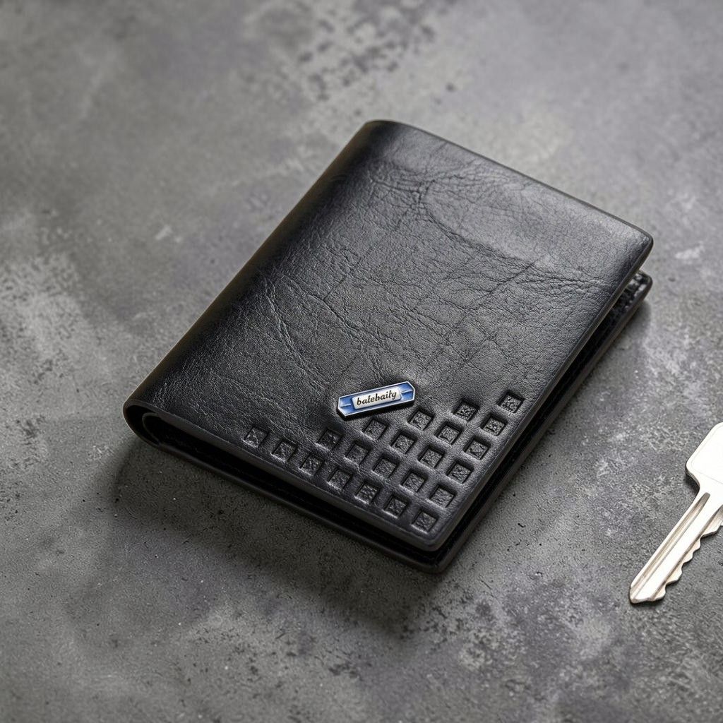 Premium Book Shape Wallet for Men – 6 Card Slots, Full Cash Pocket & Secure Button Closure view 4