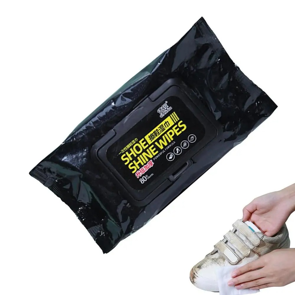 Qianhui Shoe Shine Wipes (80 Series) - Quick Cleaning Wet Wipes view 2