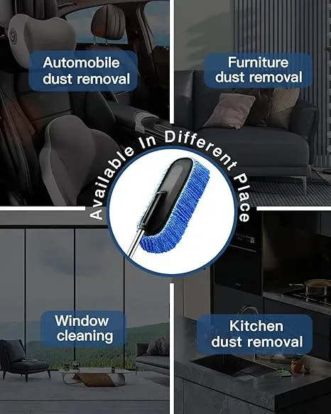 Microfiber Car Duster with Extendable Handle – Scratch-Free Auto Dust Cleaner view 3
