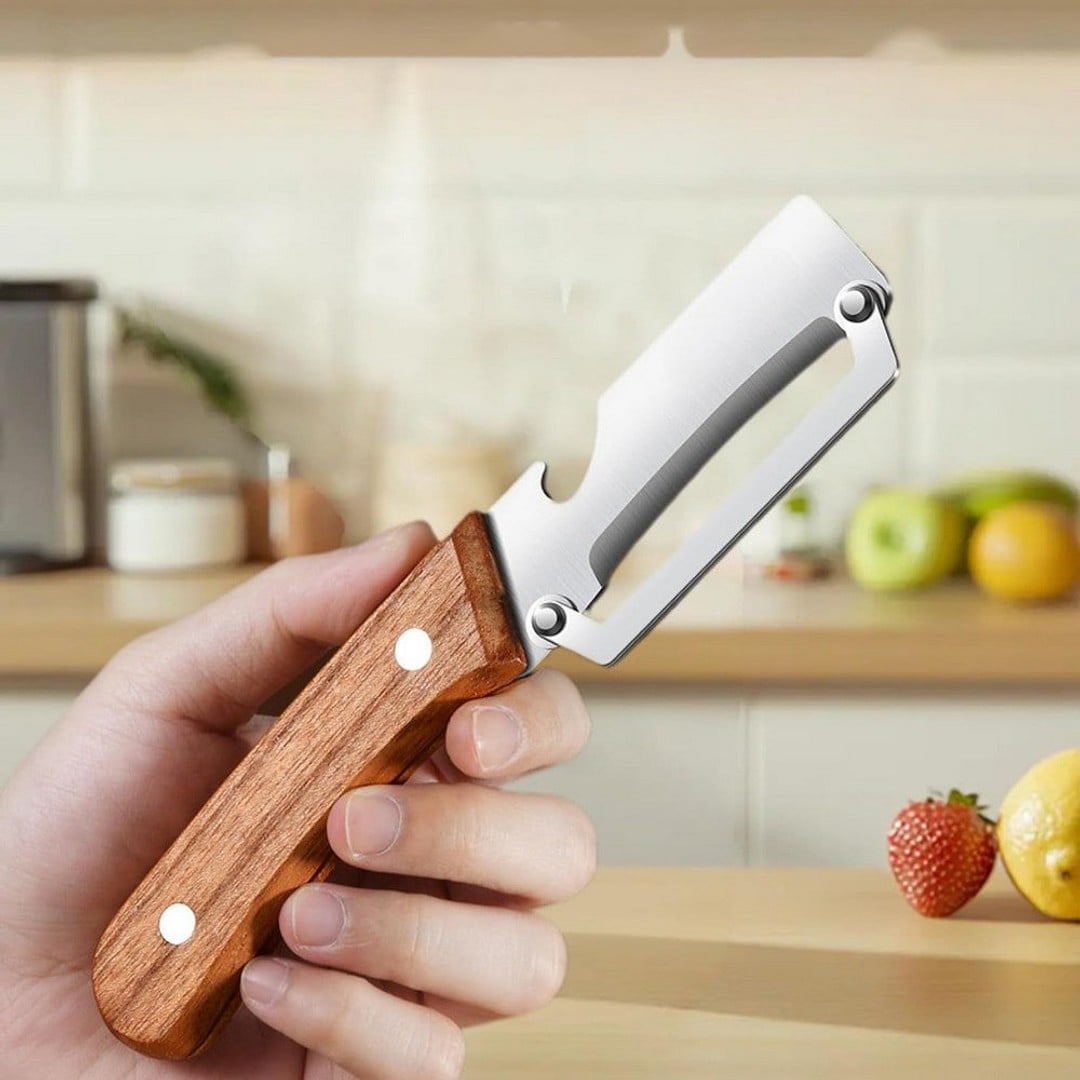 ) 2in1 Multifunctional Knife Peeler | Kitchen Vegetable & Fruit Cutter & Peeler | Kitchen Tool Utensils (Big Size view 2
