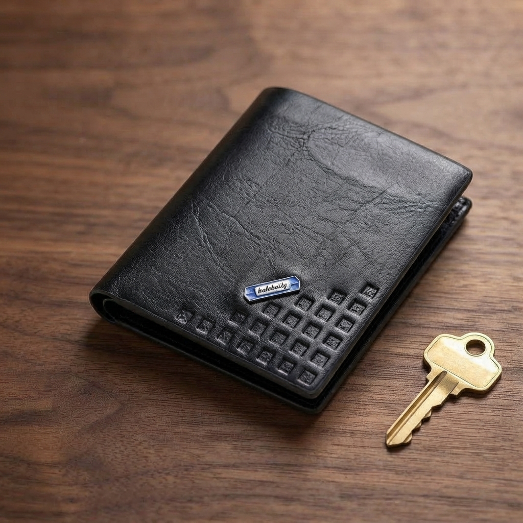 Premium Book Shape Wallet for Men – 6 Card Slots, Full Cash Pocket & Secure Button Closure view 3