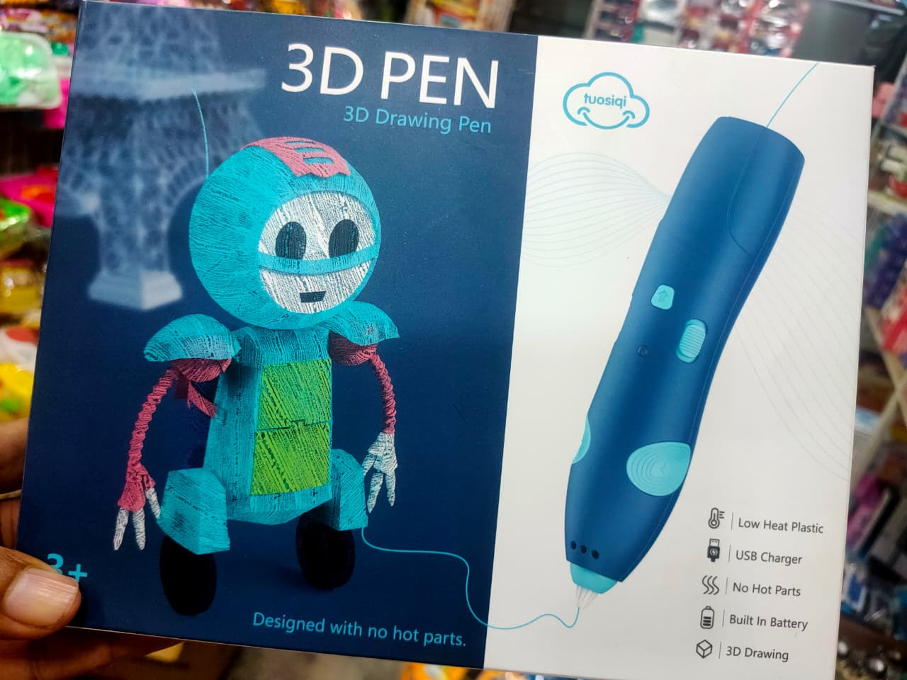 3 D Printing Pen For Kids Creative Education Art And Crafts Safe Filament Three D Pen Drawing Printer view 4