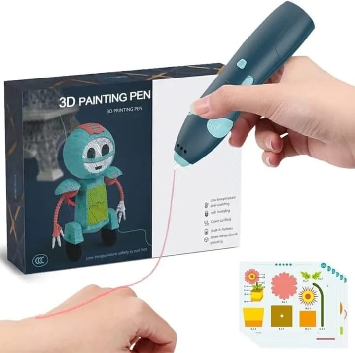3D Printing Pen For Kids Creative Education Art And Crafts Safe Filament Three D Pen Drawing Printer - Buy Online in Pakistan at Zenbu Store