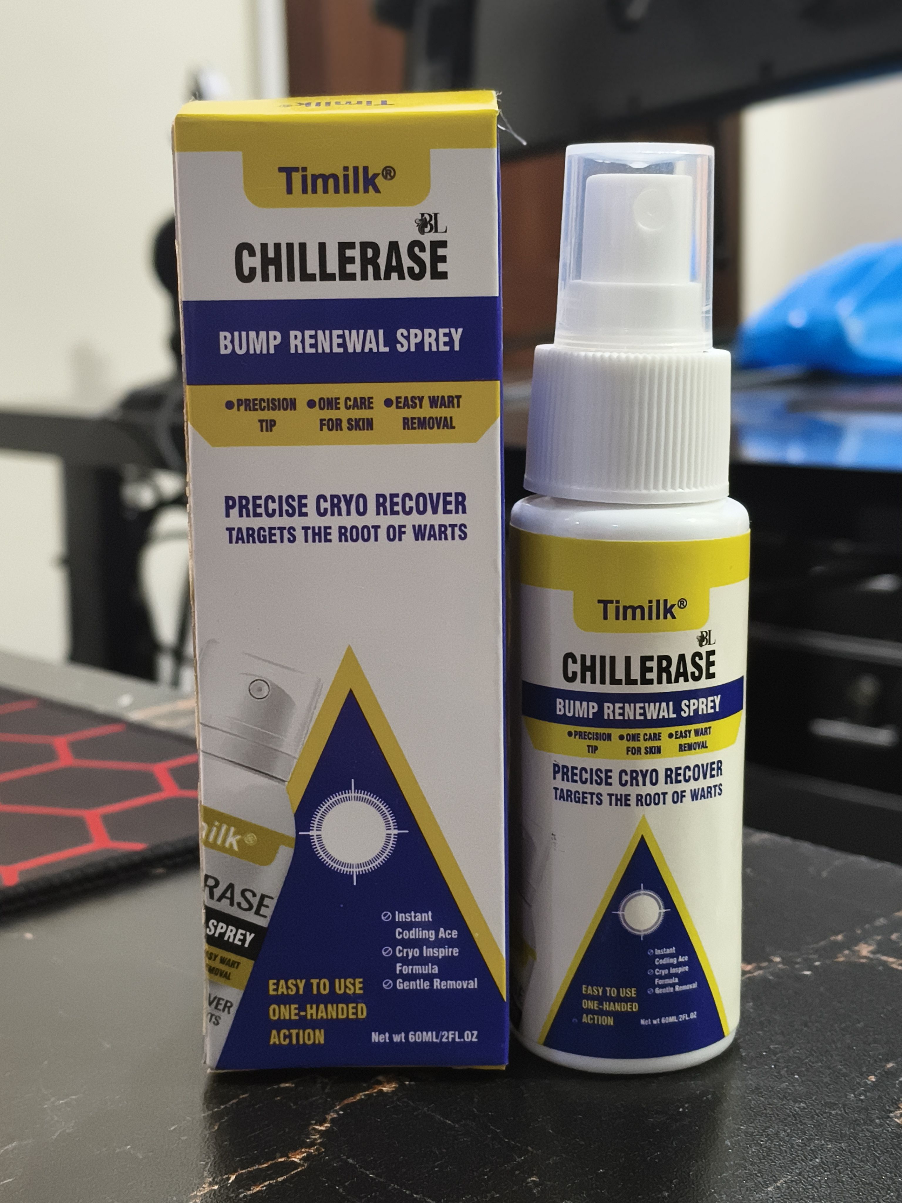 Timilk ChillErase Bump Renewal Spray - Skincare Accessory Designed For Skin Smoothing And Daily Facial Care Routine – 60ML view 3