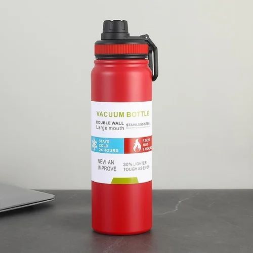 Stainless Steel Nozzle Vacuum Water Bottle - Drinkware Accessory Designed For Liquid Hydration And Daily Travel Routine view 2