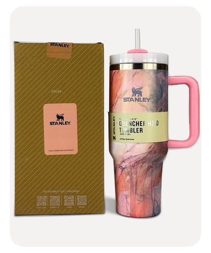 Stanley Style Quencher H2.0 FlowState Tumbler - Drinkware Accessory Designed For Liquid Hydration And Daily Travel Routine - Cosmic Marble (1200ML) view 3