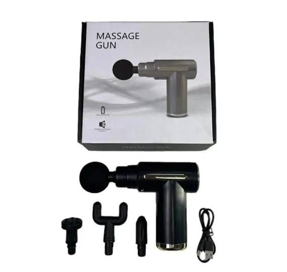 Professional Handheld Deep Tissue Massage Gun with 4 Heads view 4