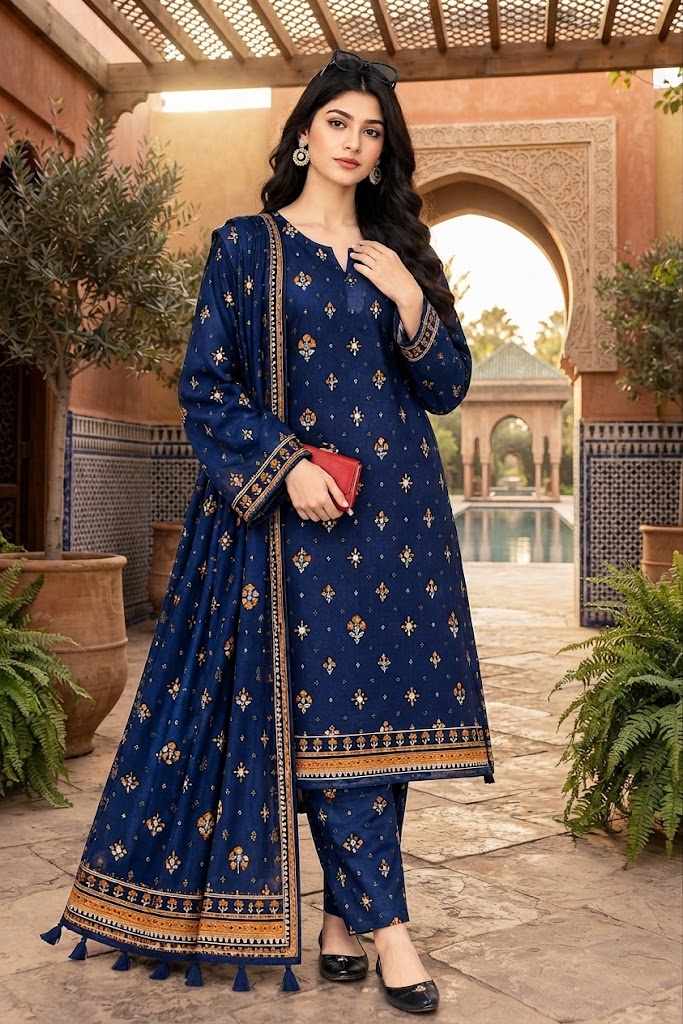 SALIM Design-02 | 3 Piece Printed Lawn Suit