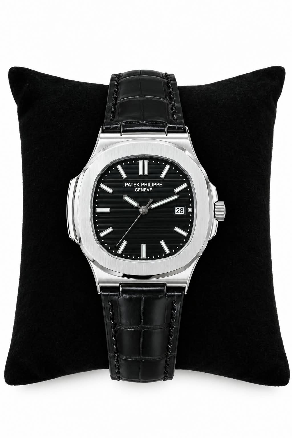 Patek Philippe Inspired Leather Strap Watch - Timepiece Accessory Designed For Wrist Timekeeping And Daily Fashion Routine