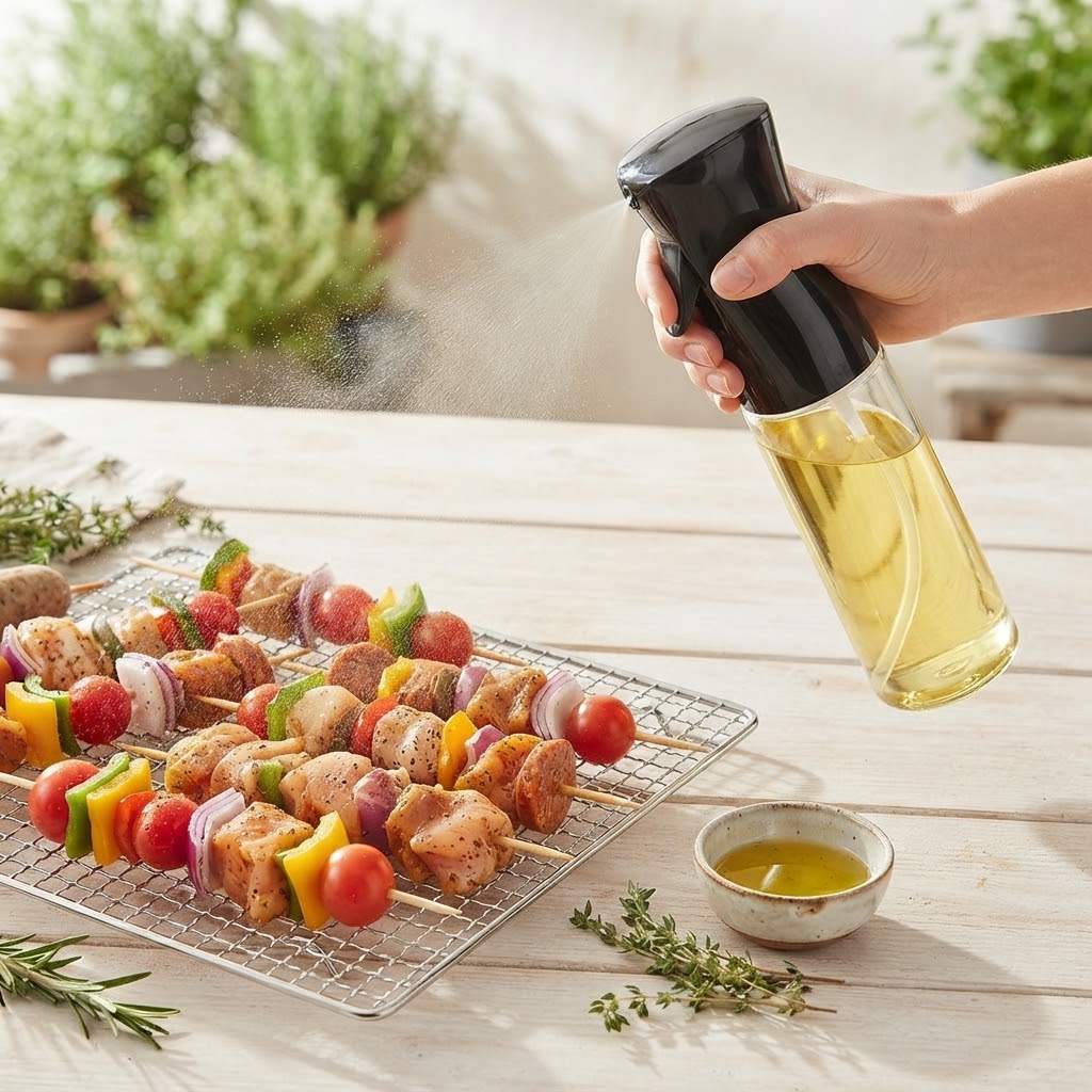 Spray Edible Oil Bottle 300ml – Kitchen Mister & Cooking Dispenser