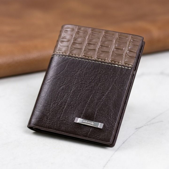 Premium Book Shape Wallet for Men – 6 Card Slots, Full Cash Pocket & Secure Button Closure view 3