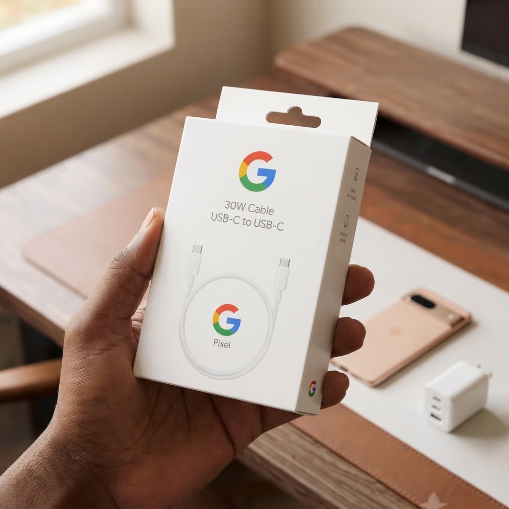 Google 30W USB-C to USB-C Cable – Fast Charging & Data Sync Cord view 2
