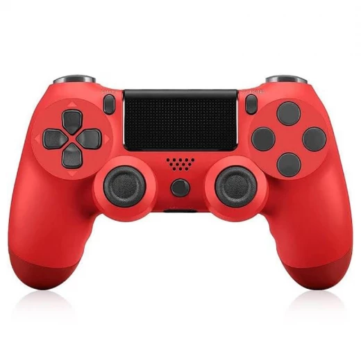 PS4 Wireless Controller Gamepad Doubleshock - Gaming Accessory Designed For Wireless Control And Daily Entertainment Routine - Red view 2