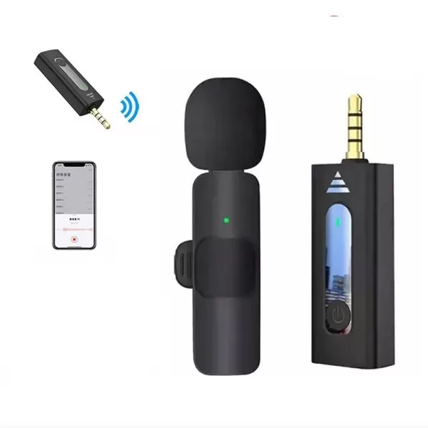 K35 High Quality Wireless Dual Microphone For Mobile Phone And Camera view 2
