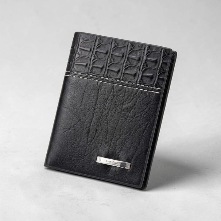 Premium Book Shape Wallet for Men – 6 Card Slots, Full Cash Pocket & Secure Button Closure view 2