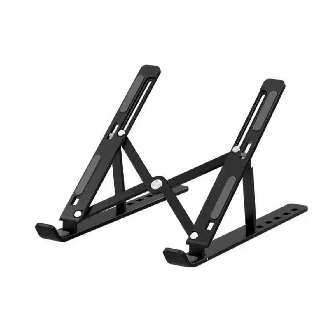Portable & Foldable Aluminium Laptop Stand - Black view 3