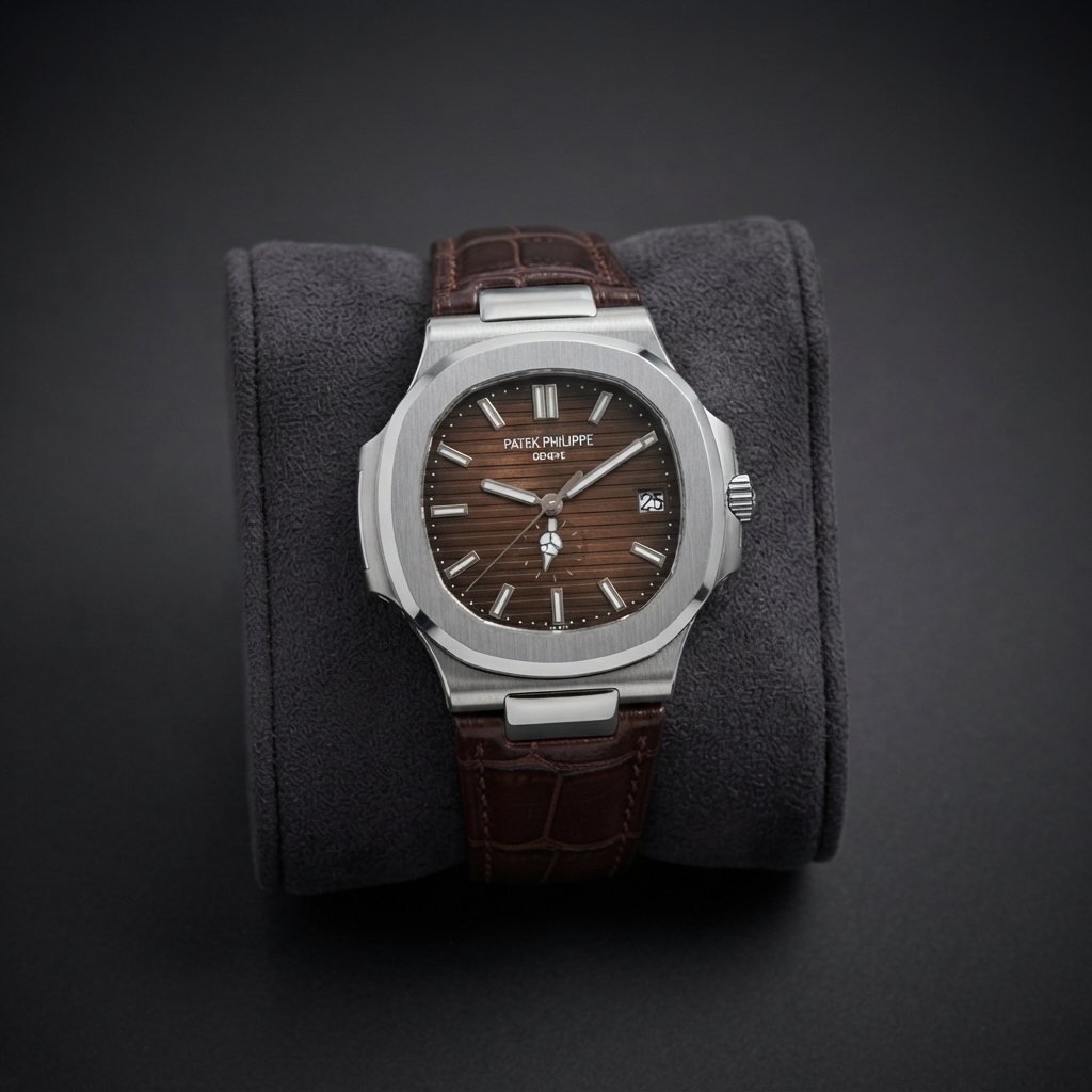 Patek Philippe Inspired Leather Strap Watch - Timepiece Accessory Designed For Wrist Timekeeping And Daily Fashion Routine view 2
