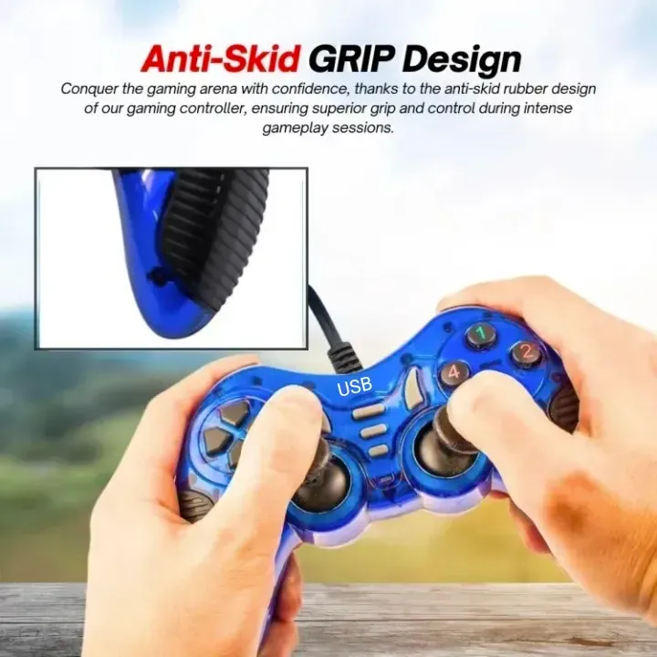 Pro-Level Wireless Gaming Controller – Dual Analog Joystick, Turbo Mode & Ergonomic Grip view 3