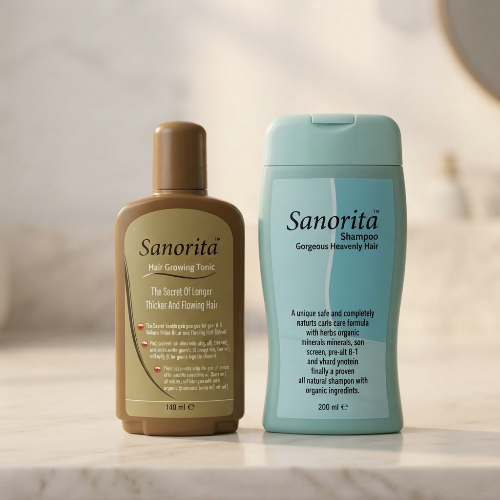 Sanorita Hair Care Combo Shampoo 200ml And Hair Growing Tonic 140ml - Hair Care Accessory view 2
