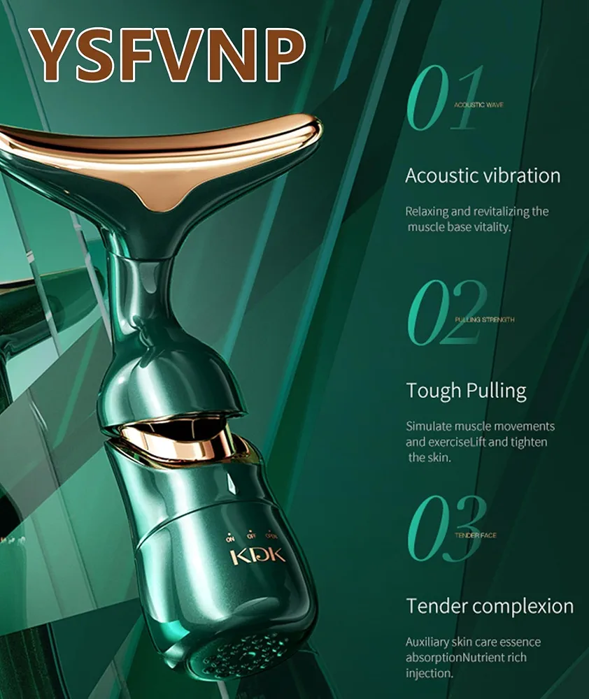 3 in 1 Facial Massager Machine for Face, Anti Wrinkles Face Neck Eyes Massager, Facial Massager Set, Sculpting Tool Multifunctional Neck Massager Beauty Device for Forehead Cheek view 3