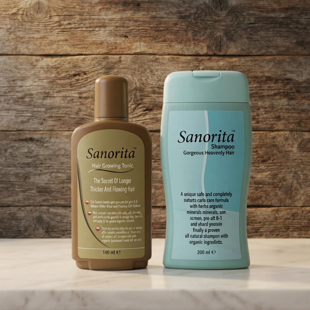 Sanorita Hair Care Combo Shampoo 200ml And Hair Growing Tonic 140ml - Hair Care Accessory