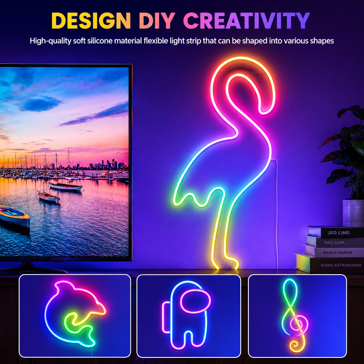 Neon Lights RGB LED Strip with Remote & App Control