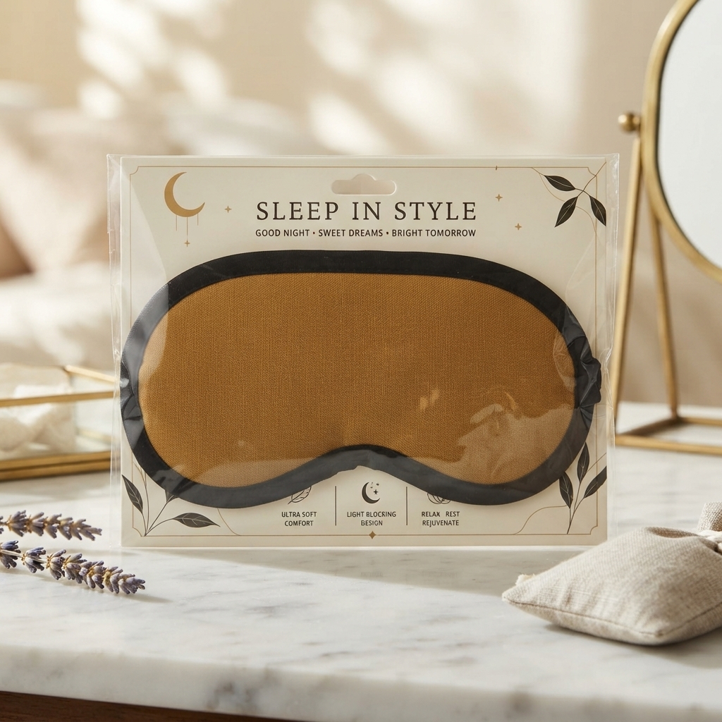 Premium Quality Adjustable Sleep Mask | Lightweight Breathable Design For Travel & Home Use view 2