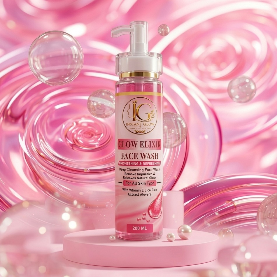 Glow Elixir Brightening & Deep Cleaning Face wash Natural Glow with Instant Glow 200ml thumbnail 2