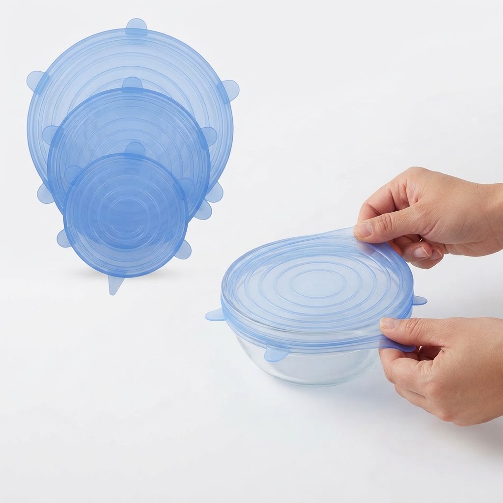 Reusable Silicone Food Covers Set6 pcs view 2
