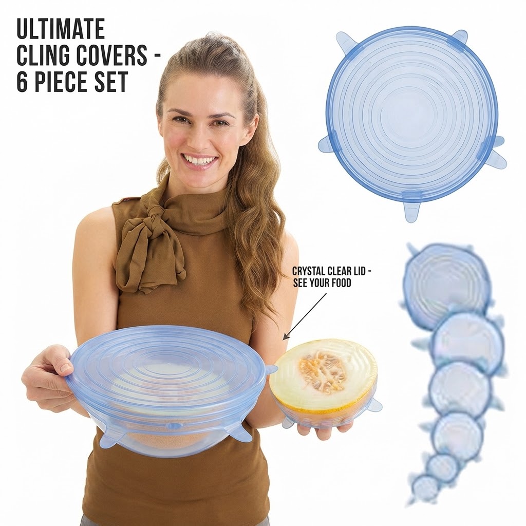 Reusable Silicone Food Covers Set6 pcs