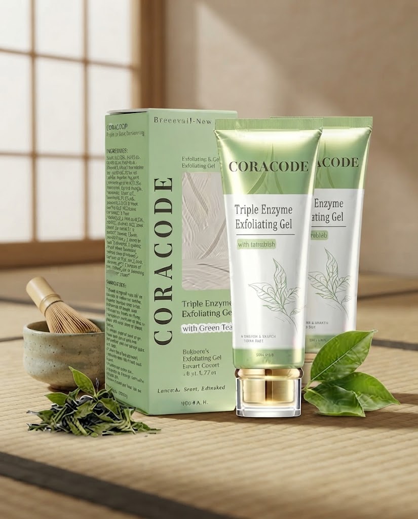 Coracode Triple Enzyme Exfoliating Gel 100g – Gentle Face & Skin Exfoliator