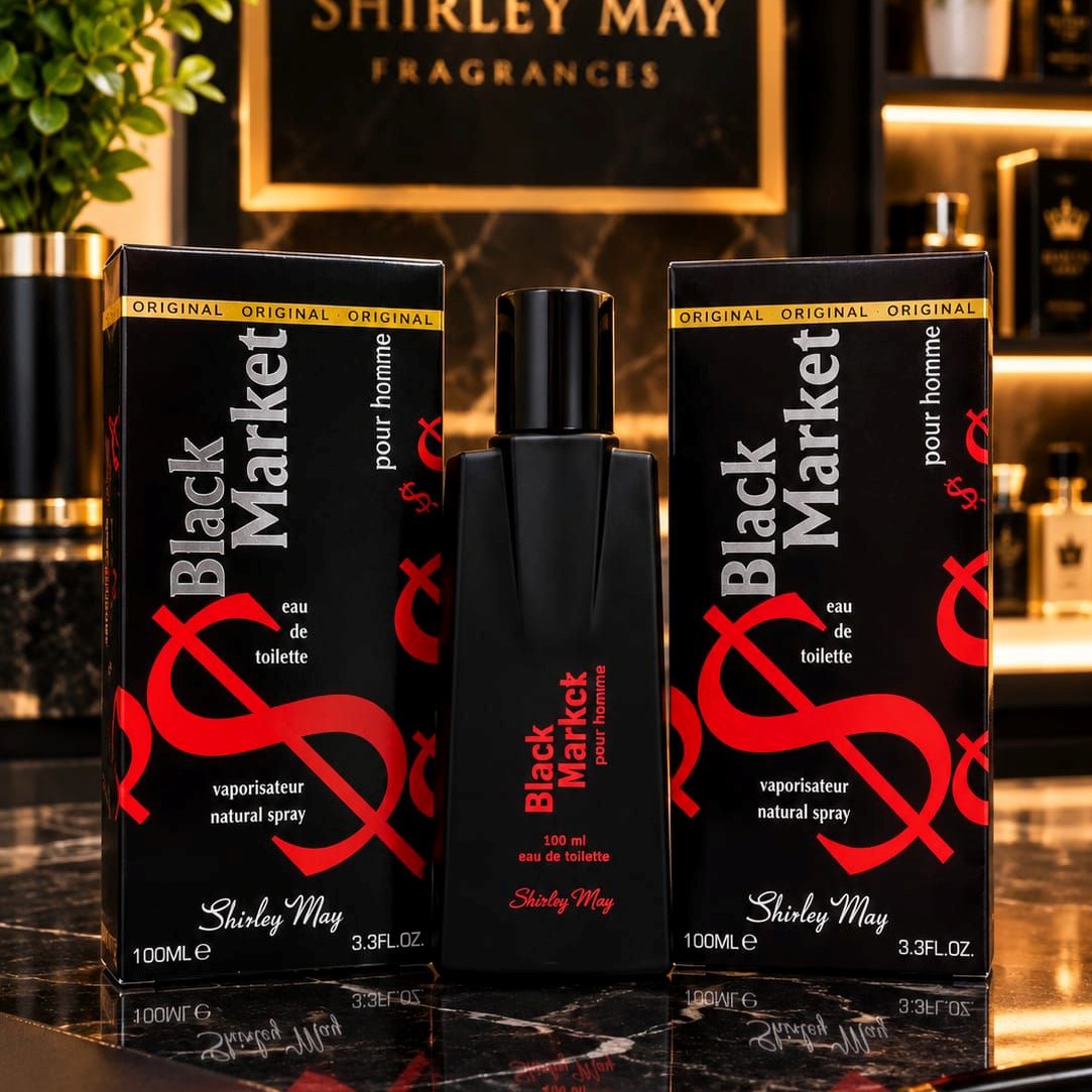 Shirley May Black Market Pour Homme Perfume - Fragrance Accessory Designed For Scent Application - 100ML