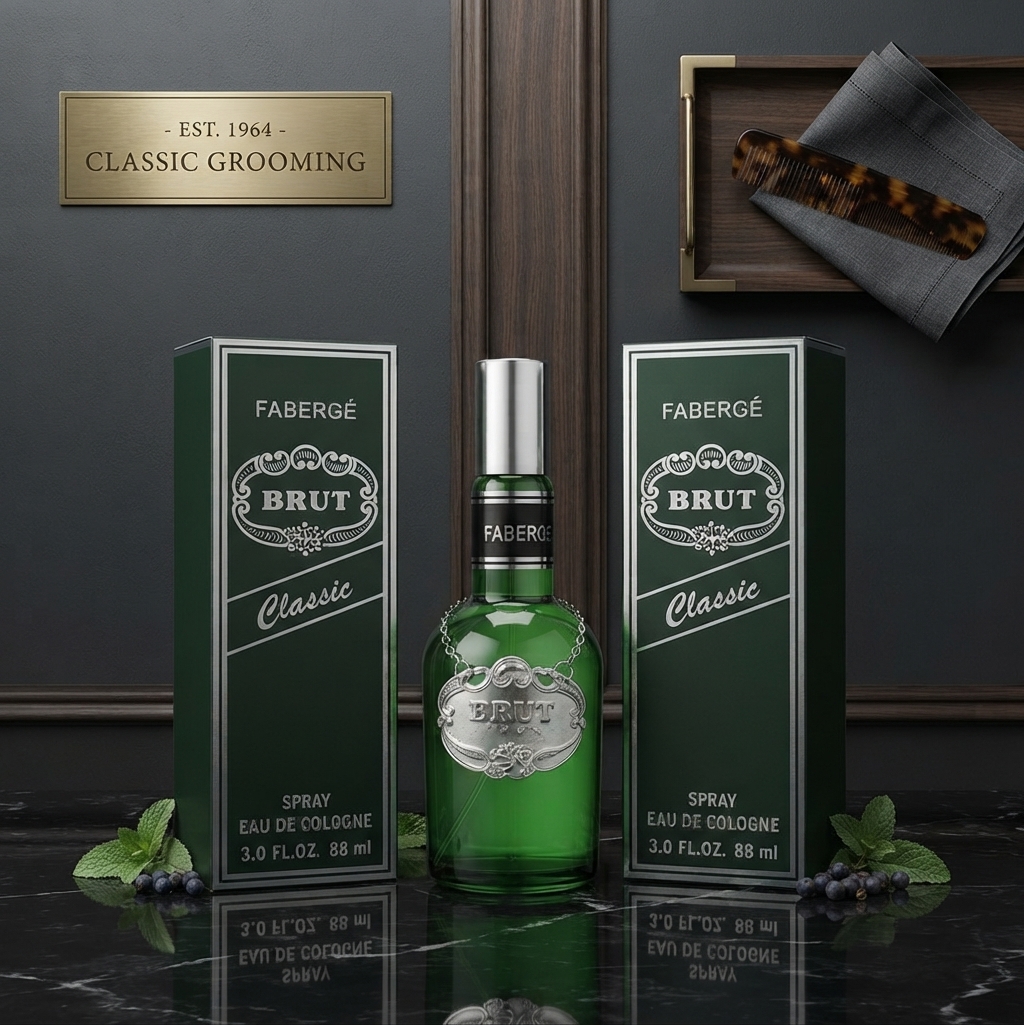 Faberge Brut Classic Eau de Cologne - Fragrance Accessory Designed For Scent Application And Daily Grooming Routine - 88ML