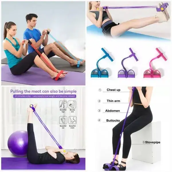 Rubber Pull Tummy Trimmer Resistance Training Band view 3