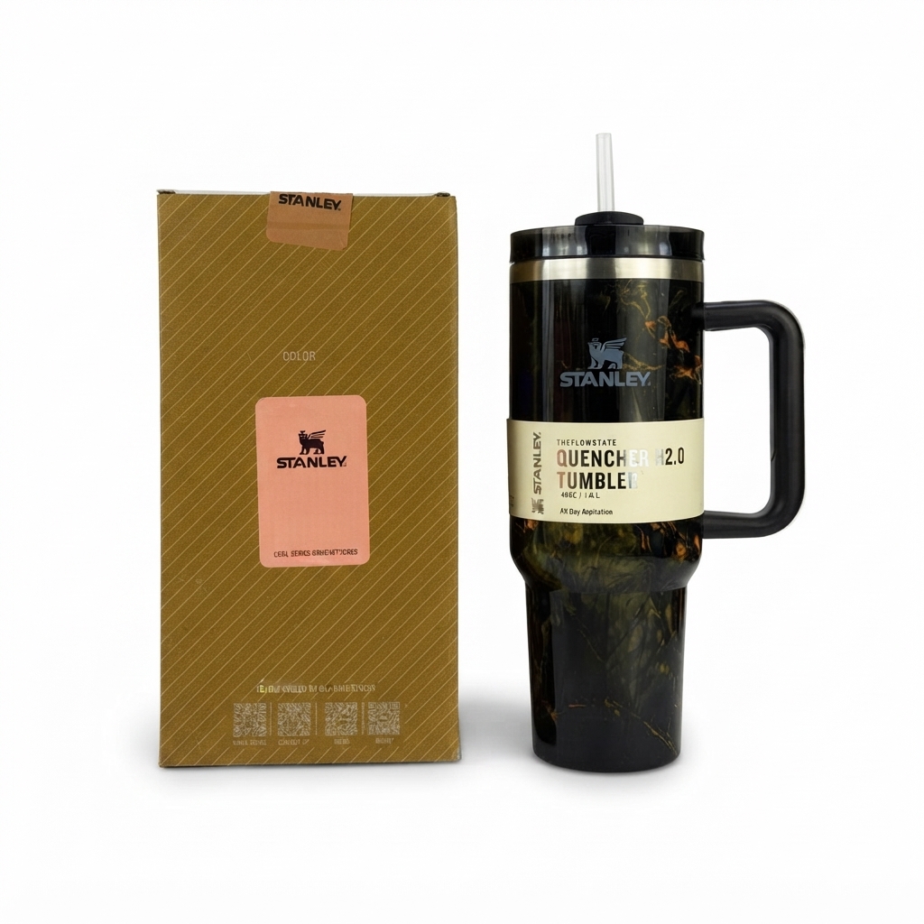 Stainless Steel Insulated Travel Tumbler 40oz with Handle and Straw - Buy Online in Pakistan at Zenbu Store