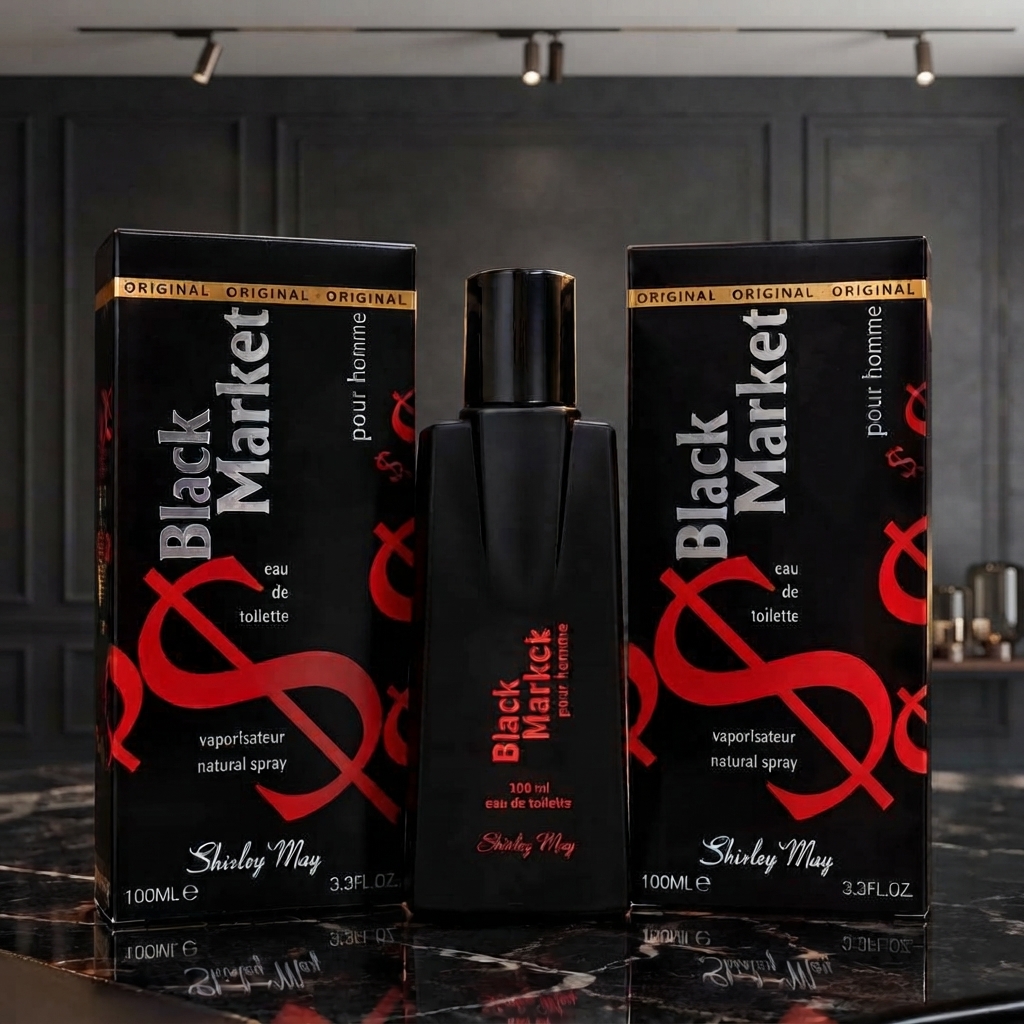 Shirley May Black Market Pour Homme Perfume - Fragrance Accessory Designed For Scent Application - 100ML view 2