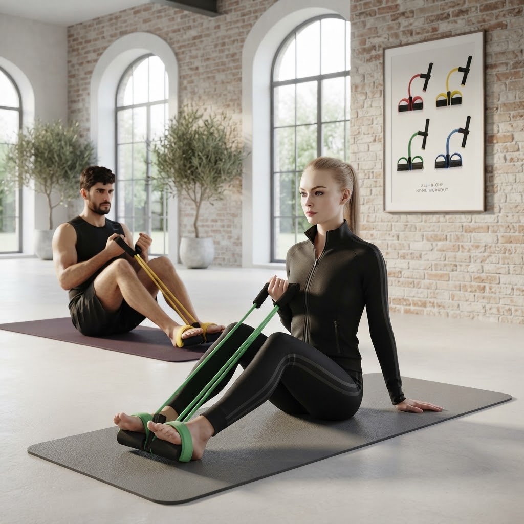 Rubber Pull Tummy Trimmer Resistance Training Band view 2