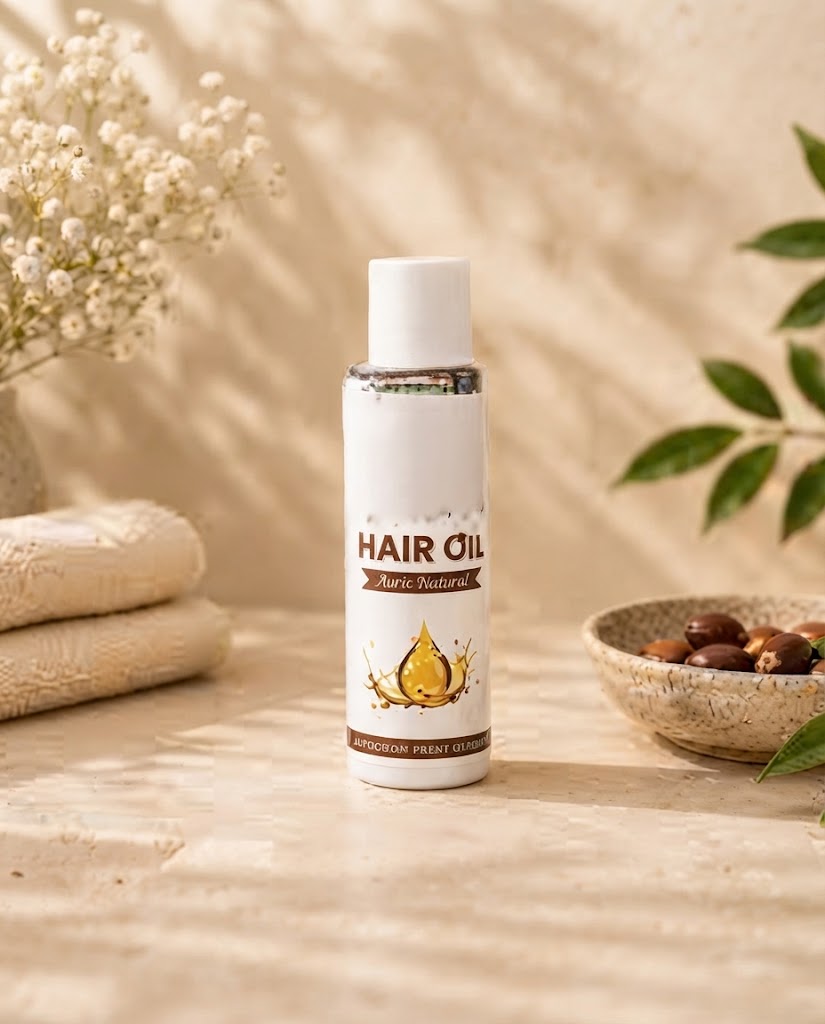 Auric Beauty Organic Cold Pressed Hair Oil – Intensive Nourishment & Scalp Therapy view 2